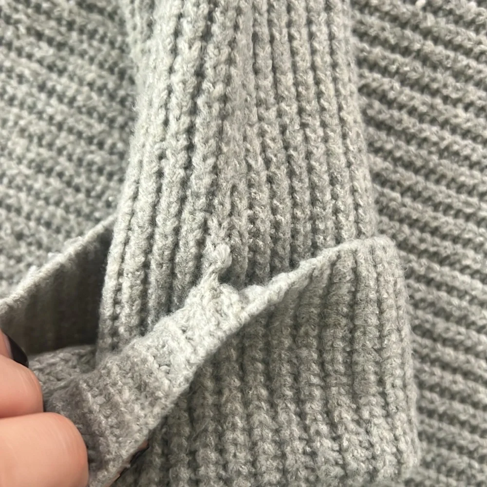 Anthropologie Gray Cowl Neck Sweater - Picture 7 of 12